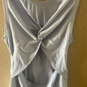 Lulu Lemon SIZE 6 baby blue cute back top